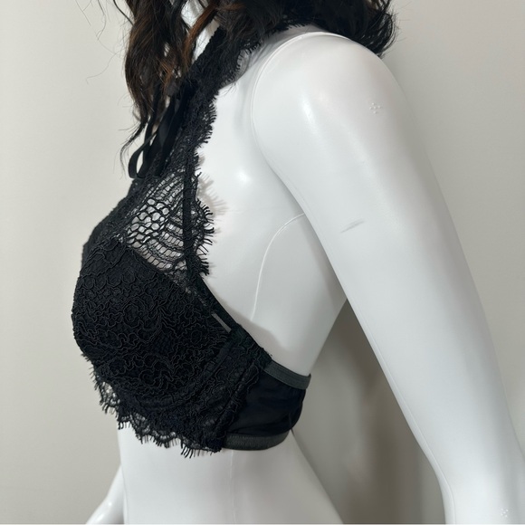 Victoria's Secret Dream Angels Lace Collar Demi Bra Size 34D Black - Picture 4 of 12